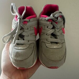 Kids Gray and Pink Sneakers